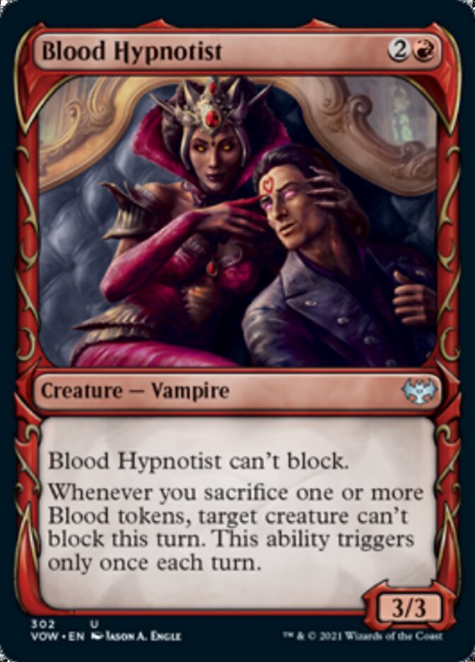 Blood Hypnotist (Showcase Fang Frame) [Innistrad: Crimson Vow] | Pegasus Games WI