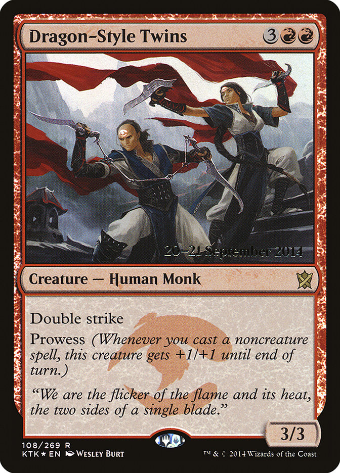 Dragon-Style Twins [Khans of Tarkir Prerelease Promos] | Pegasus Games WI