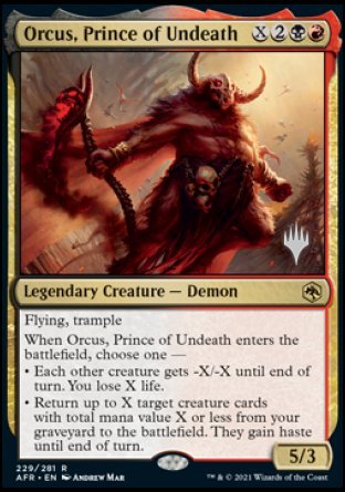 Orcus, Prince of Undeath (Promo Pack) [Dungeons & Dragons: Adventures in the Forgotten Realms Promos] | Pegasus Games WI