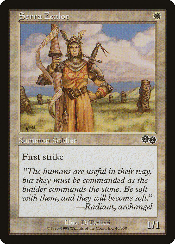 Serra Zealot [Urza's Saga] | Pegasus Games WI