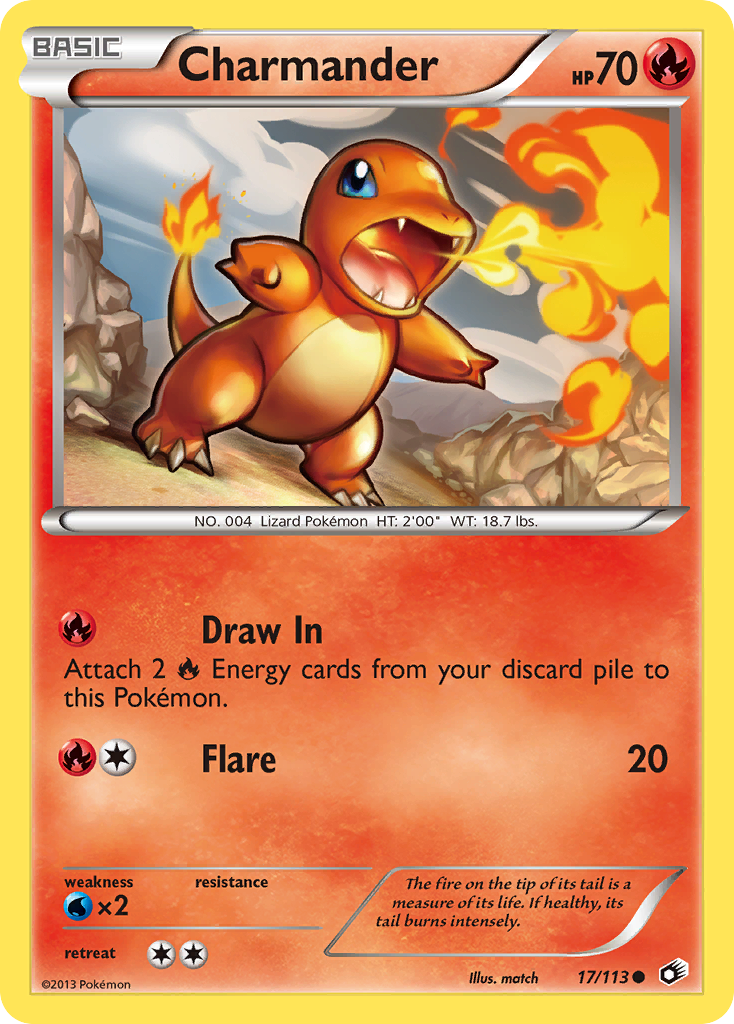 Charmander (17/113) [Black & White: Legendary Treasures] | Pegasus Games WI