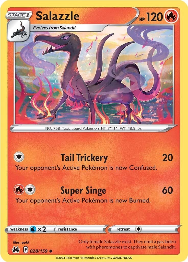 Salazzle (028/159) [Sword & Shield: Crown Zenith] | Pegasus Games WI