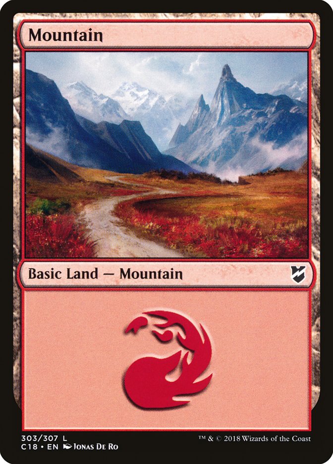 Mountain (303) [Commander 2018] | Pegasus Games WI