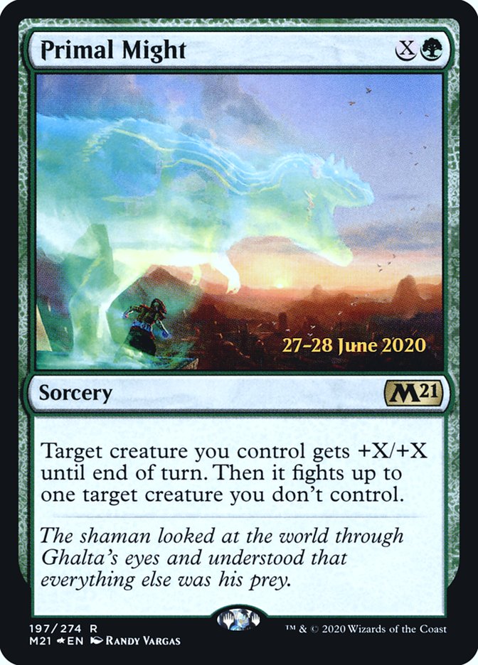 Primal Might [Core Set 2021 Prerelease Promos] | Pegasus Games WI