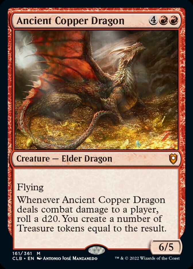 Ancient Copper Dragon [Commander Legends: Battle for Baldur's Gate] | Pegasus Games WI