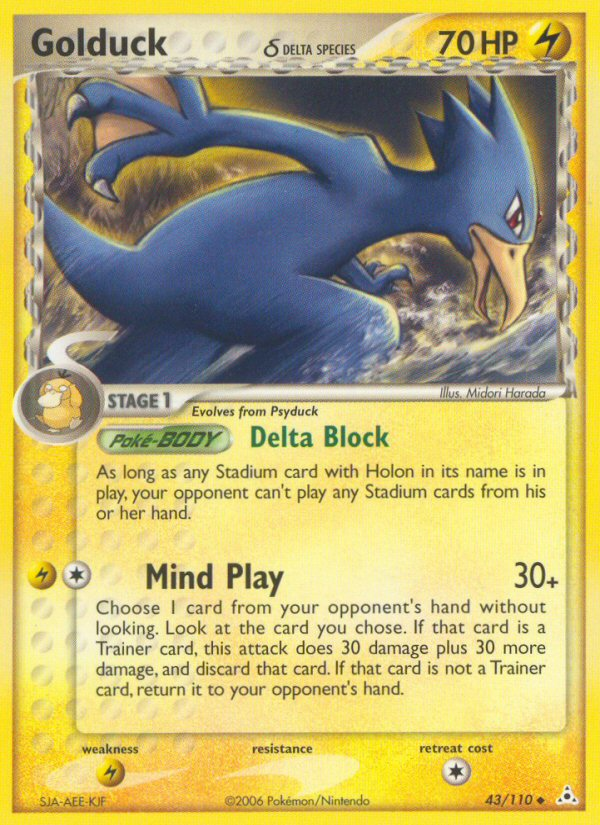 Golduck (43/110) (Delta Species) [EX: Holon Phantoms] | Pegasus Games WI