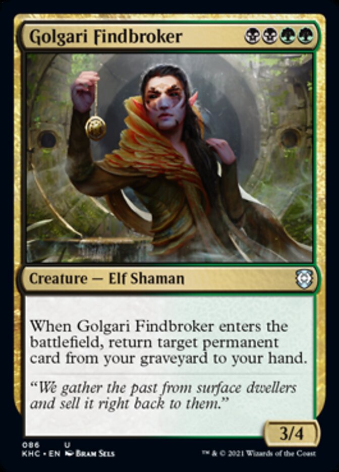 Golgari Findbroker [Kaldheim Commander] | Pegasus Games WI