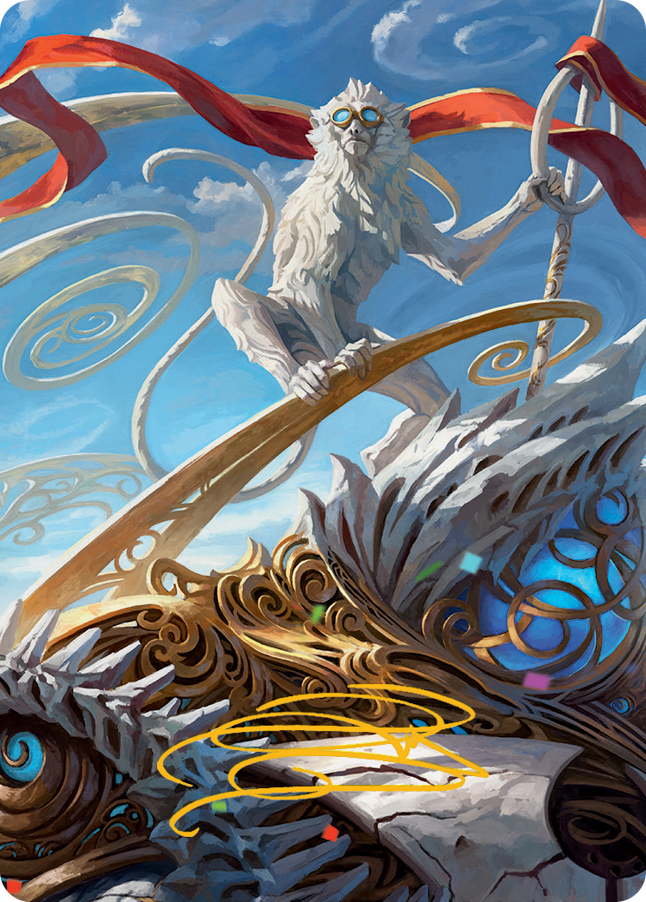 Ragavan, Nimble Pilferer Art Card (Gold-Stamped Signature) [March of the Machine Art Series] | Pegasus Games WI