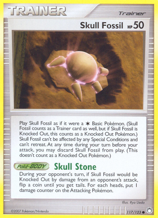 Skull Fossil (117/123) [Diamond & Pearl: Mysterious Treasures] | Pegasus Games WI