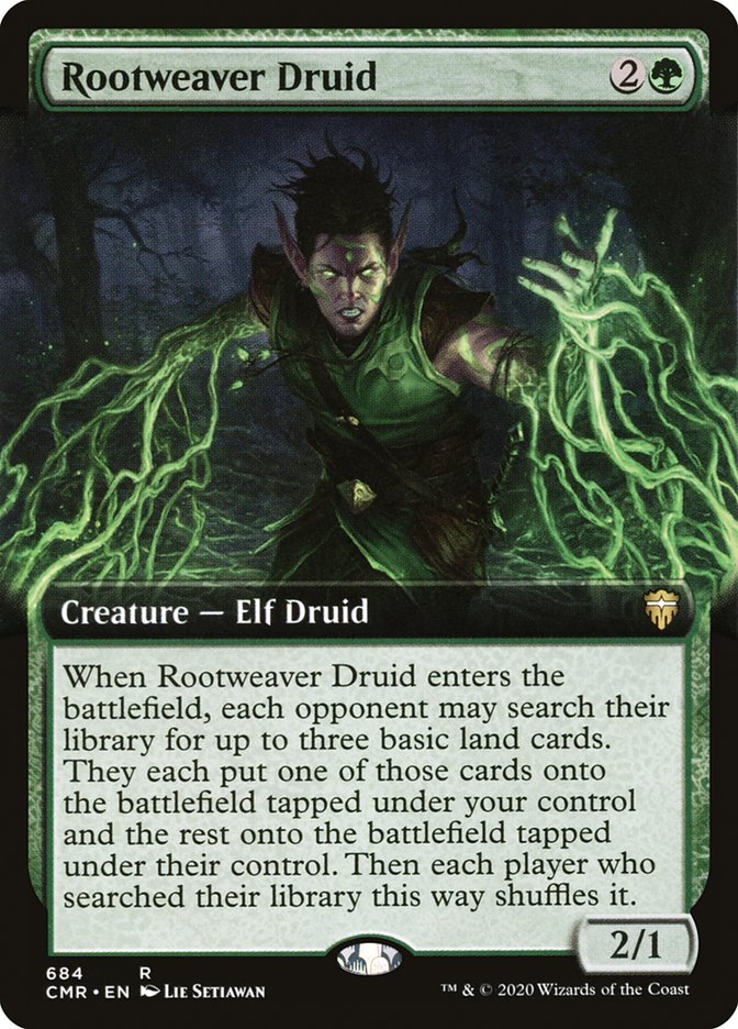 Rootweaver Druid (Extended Art) [Commander Legends] | Pegasus Games WI