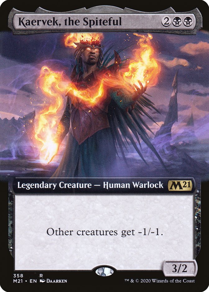 Kaervek, the Spiteful (Extended Art) [Core Set 2021] | Pegasus Games WI