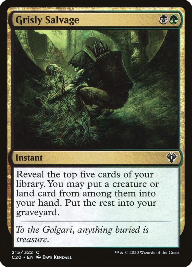 Grisly Salvage [Commander 2020] | Pegasus Games WI