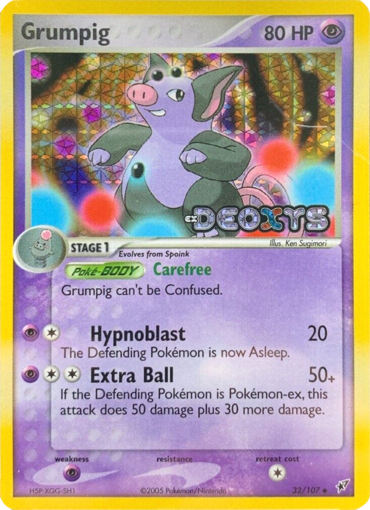 Grumpig (32/107) (Stamped) [EX: Deoxys] | Pegasus Games WI