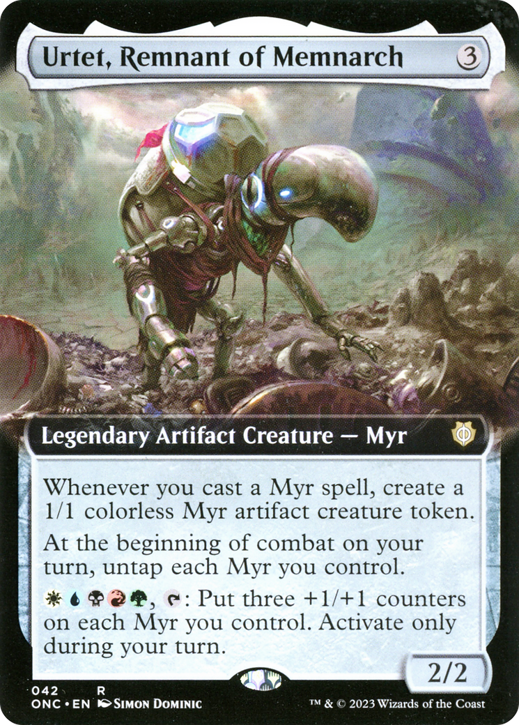 Urtet, Remnant of Memnarch (Extended Art) [Phyrexia: All Will Be One Commander] | Pegasus Games WI