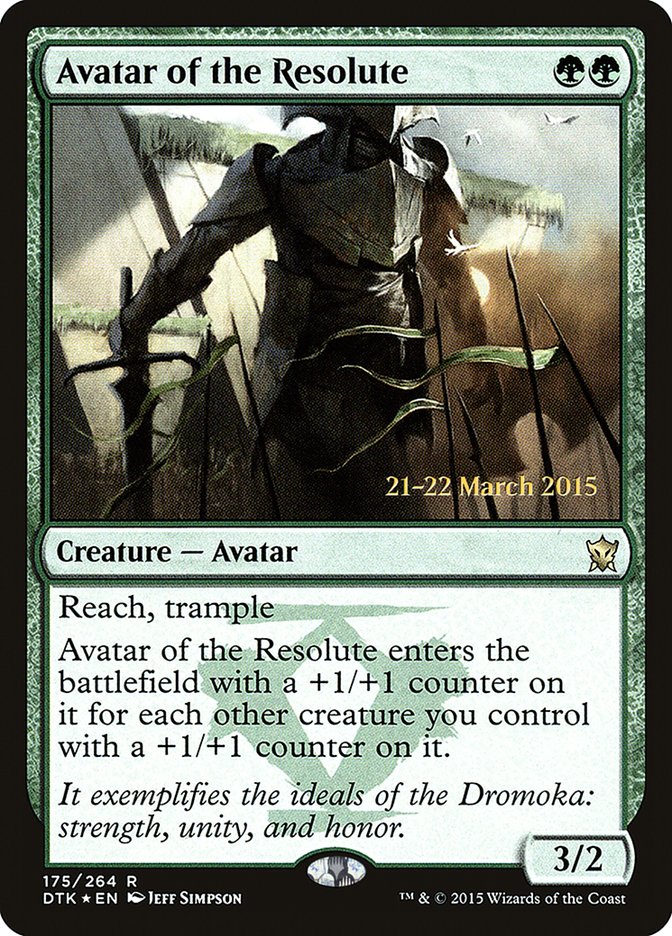 Avatar of the Resolute [Dragons of Tarkir Prerelease Promos] | Pegasus Games WI