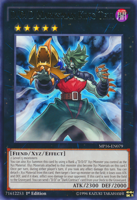 D/D/D Marksman King Tell [MP16-EN079] Rare | Pegasus Games WI