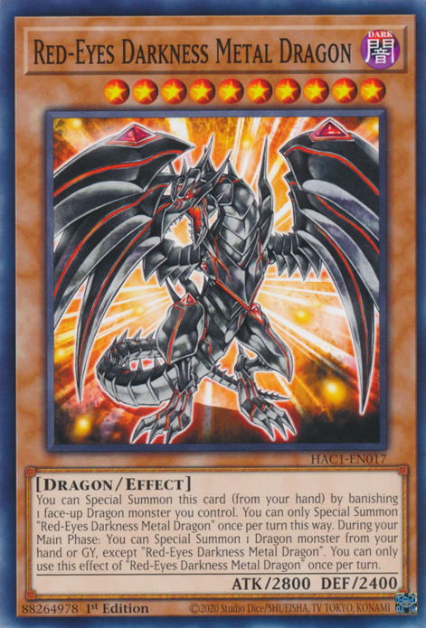 Red-Eyes Darkness Metal Dragon [HAC1-EN017] Common | Pegasus Games WI