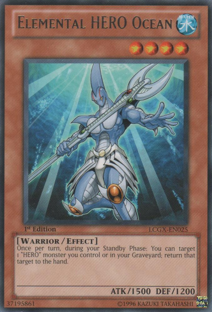 Elemental HERO Ocean [LCGX-EN025] Rare | Pegasus Games WI