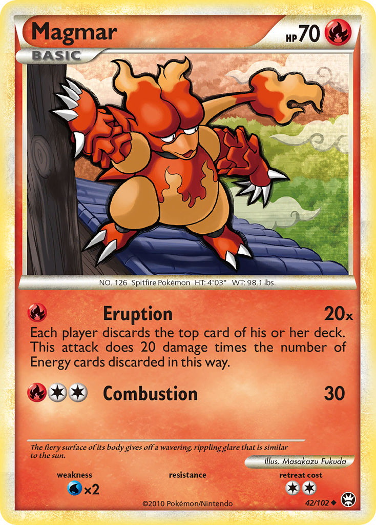 Magmar (42/102) [HeartGold & SoulSilver: Triumphant] | Pegasus Games WI