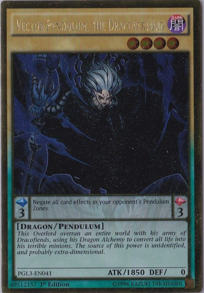 Vector Pendulum, the Dracoverlord [PGL3-EN041] Gold Rare | Pegasus Games WI