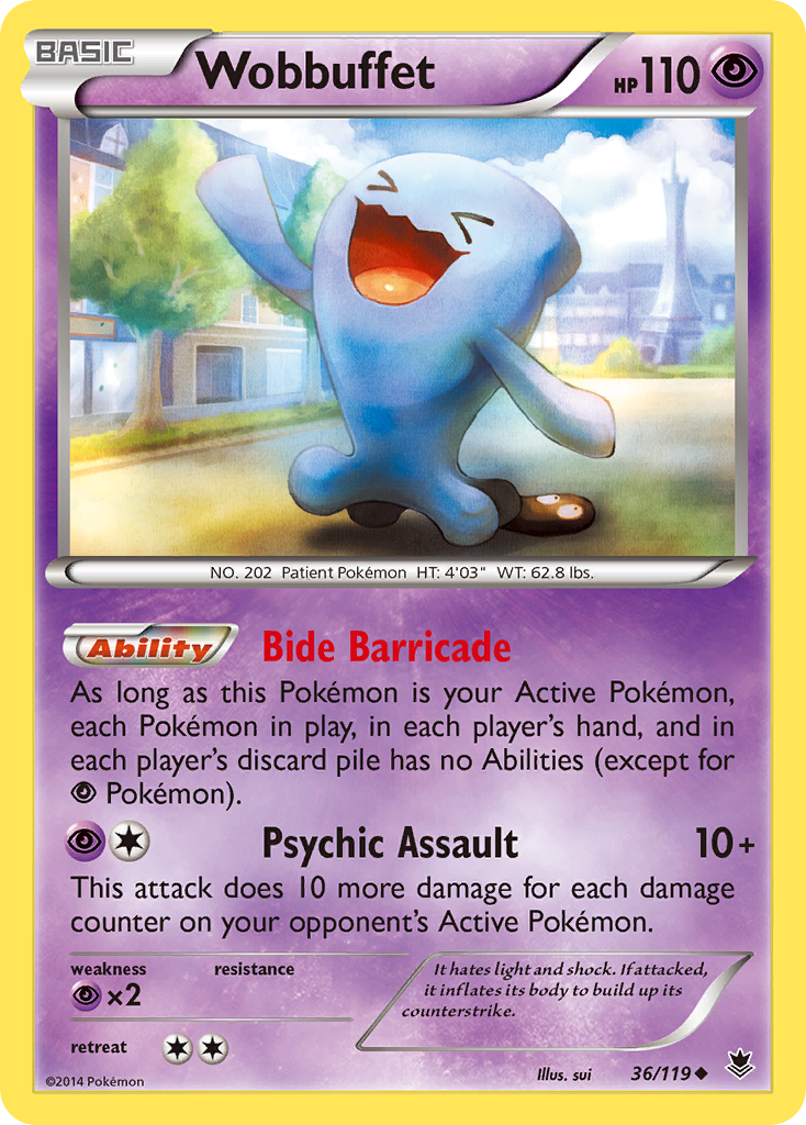 Wobbuffet (36/119) [XY: Phantom Forces] | Pegasus Games WI