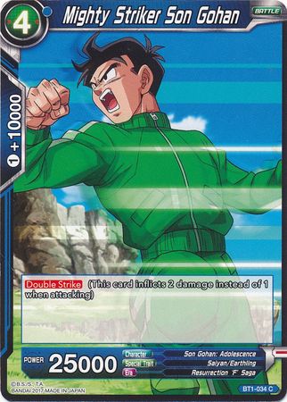 Mighty Striker Son Gohan [BT1-034] | Pegasus Games WI