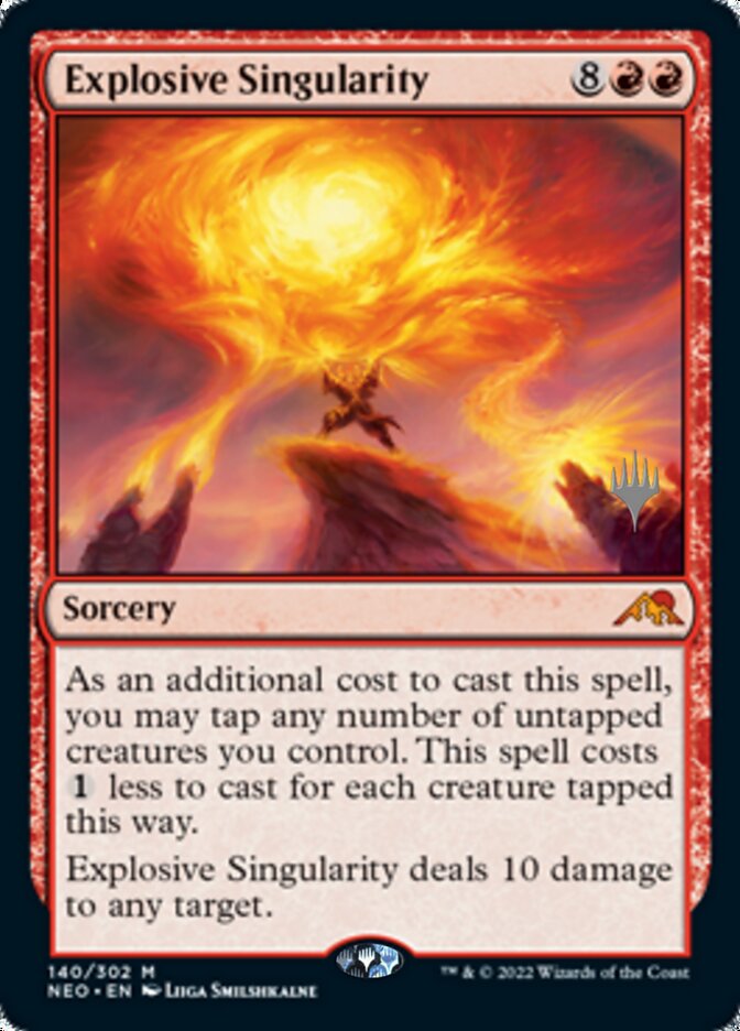 Explosive Singularity (Promo Pack) [Kamigawa: Neon Dynasty Promos] | Pegasus Games WI