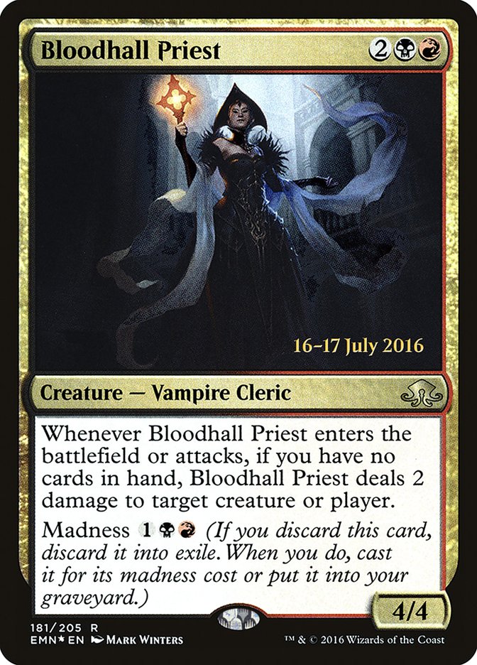 Bloodhall Priest [Eldritch Moon Prerelease Promos] | Pegasus Games WI