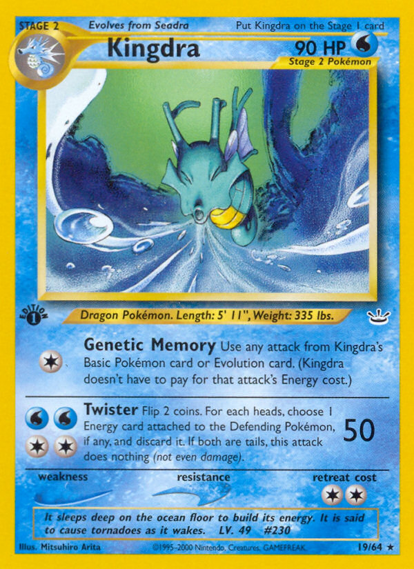 Kingdra (19/64) [Neo Revelation 1st Edition] | Pegasus Games WI