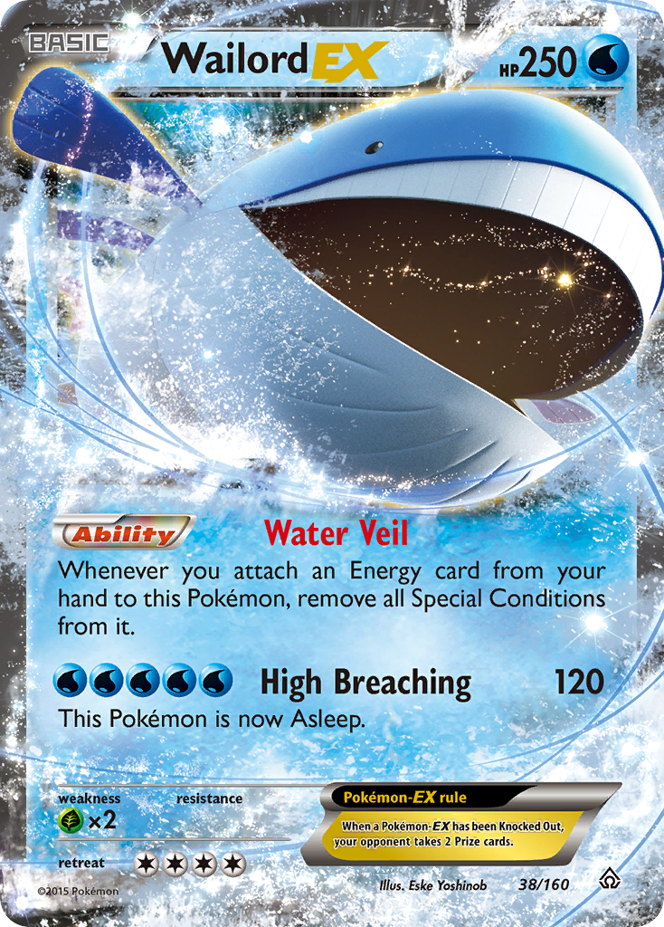 Wailord EX (38/160) [XY: Primal Clash] | Pegasus Games WI