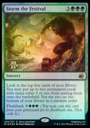 Storm the Festival [Innistrad: Midnight Hunt Prerelease Promos] | Pegasus Games WI