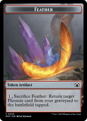 Feather // Servo Double-Sided Token [March of the Machine Commander Tokens] | Pegasus Games WI