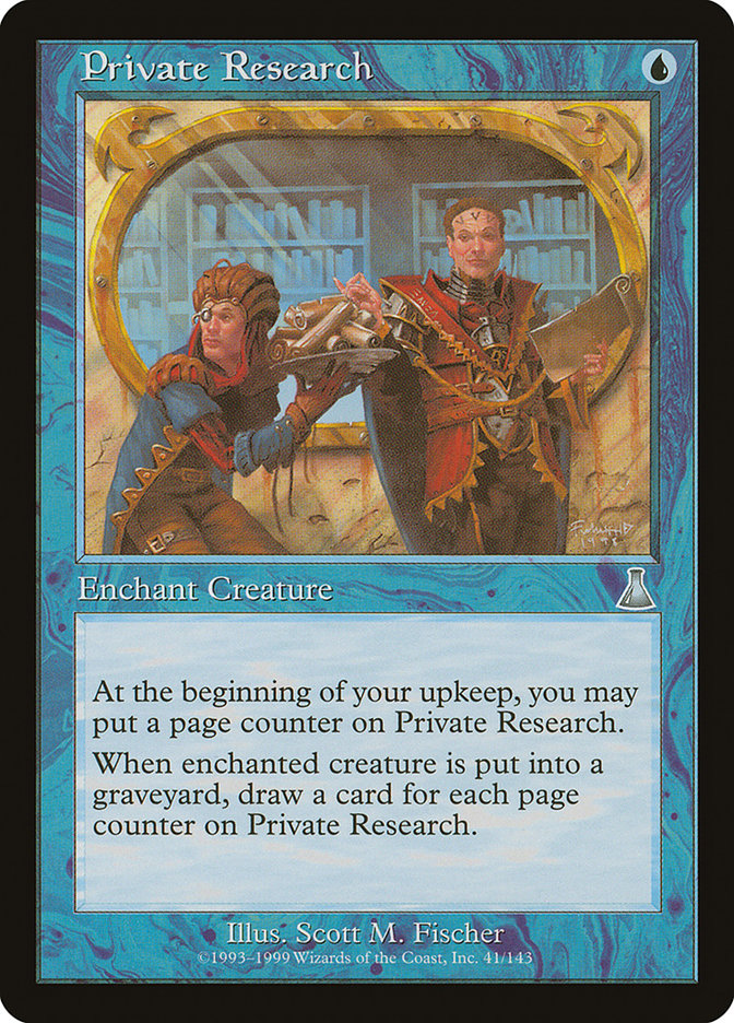 Private Research [Urza's Destiny] | Pegasus Games WI