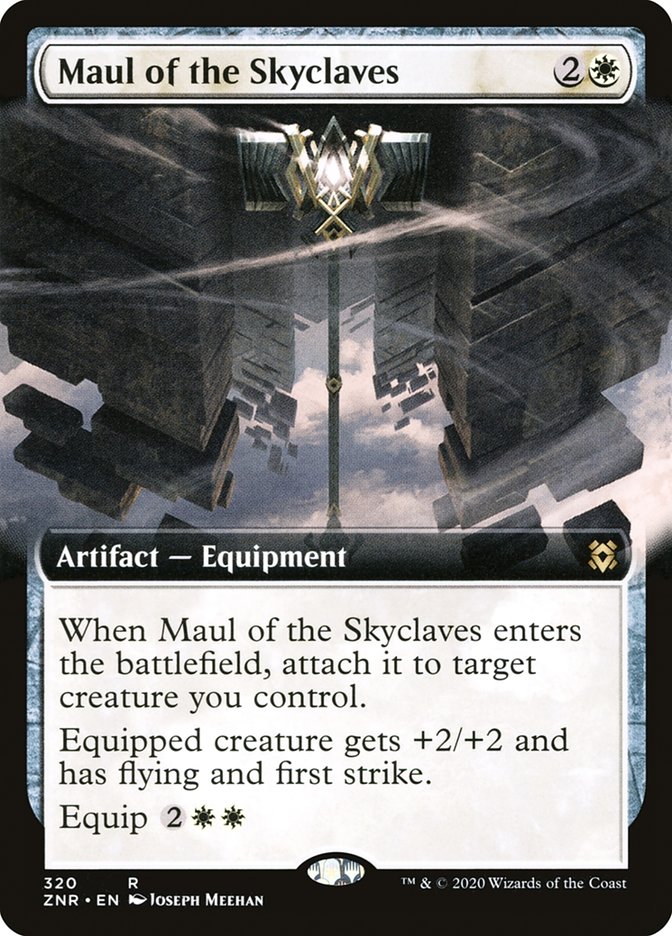 Maul of the Skyclaves (Extended Art) [Zendikar Rising] | Pegasus Games WI