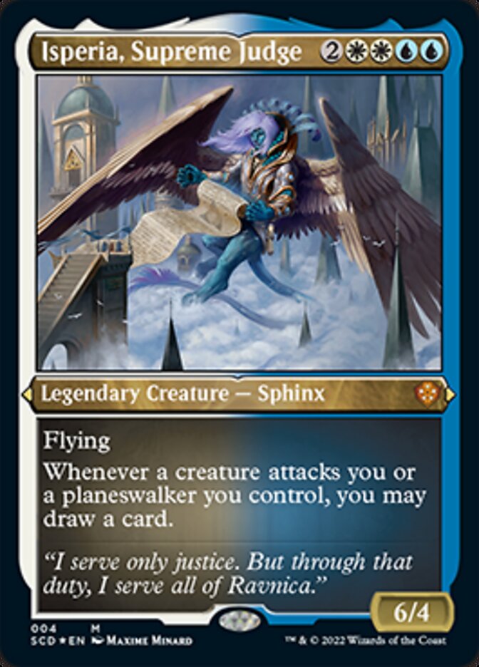 Isperia, Supreme Judge (Foil Etched) [Starter Commander Decks] | Pegasus Games WI