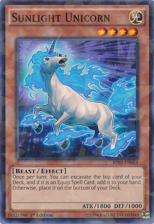 Sunlight Unicorn (Shatterfoil) [BP03-EN064] Shatterfoil Rare | Pegasus Games WI