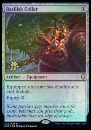 Basilisk Collar [Commander Legends: Battle for Baldur's Gate Prerelease Promos] | Pegasus Games WI