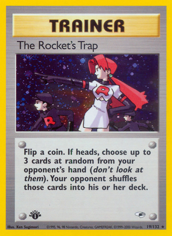 The Rocket's Trap (19/132) [Gym Heroes 1st Edition] | Pegasus Games WI
