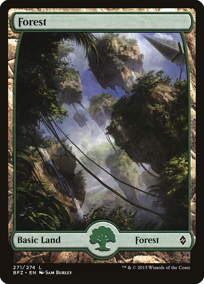 Forest (271) (Full Art) [Battle for Zendikar] | Pegasus Games WI
