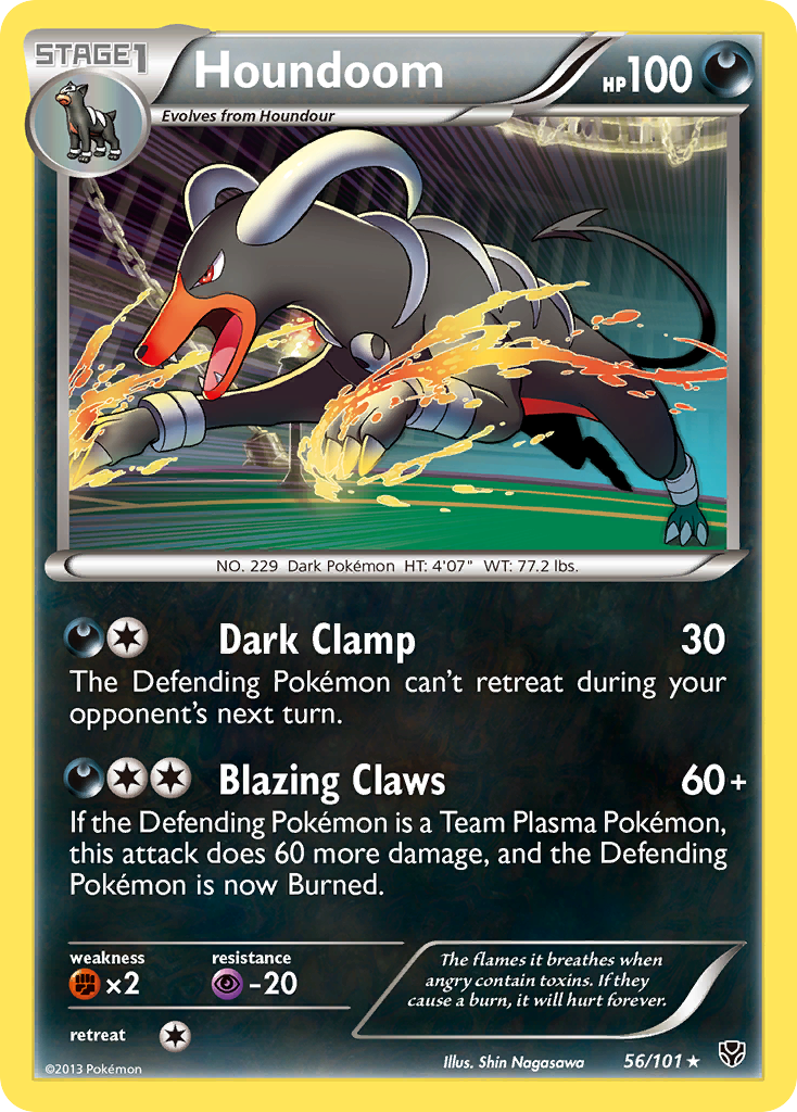 Houndoom (56/101) [Black & White: Plasma Blast] | Pegasus Games WI