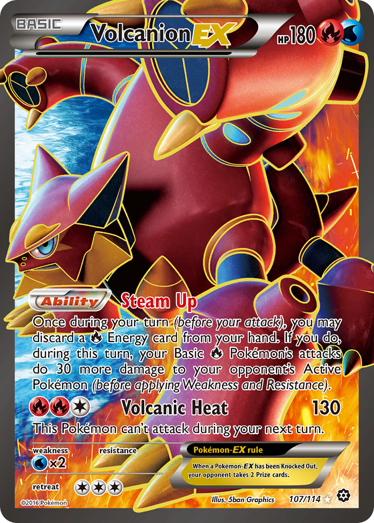 Volcanion EX (107/114) [XY: Steam Siege] | Pegasus Games WI