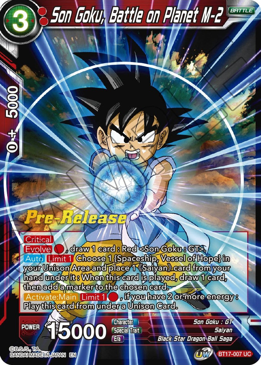 Son Goku, Battle on Planet M-2 (BT17-007) [Ultimate Squad Prerelease Promos] | Pegasus Games WI