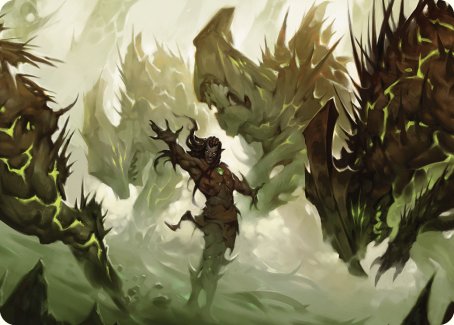 Ezuri's Predation Art Card [Commander Masters Art Series] | Pegasus Games WI