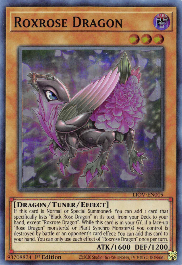 Roxrose Dragon [LIOV-EN009] Super Rare | Pegasus Games WI