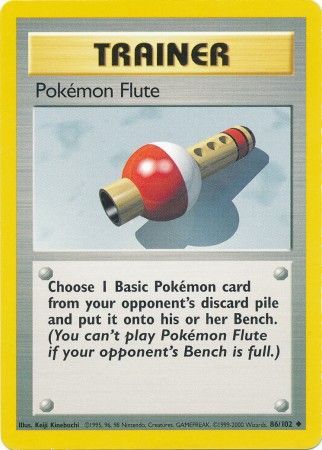 Pokemon Flute (86/102) [Base Set Unlimited] | Pegasus Games WI