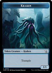 Monk // Kraken Double-Sided Token [March of the Machine Tokens] | Pegasus Games WI