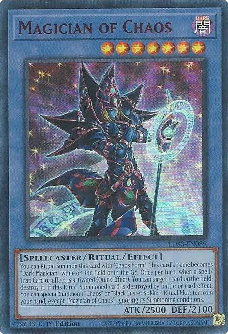Magician of Chaos (Red) [LDS3-EN089] Ultra Rare | Pegasus Games WI