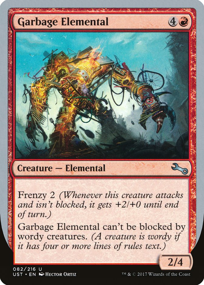 Garbage Elemental (2/4 Creature) [Unstable] | Pegasus Games WI
