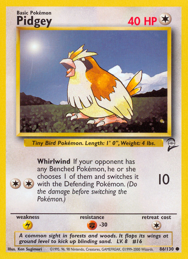 Pidgey (86/130) [Base Set 2] | Pegasus Games WI