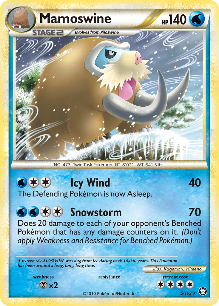 Mamoswine (5/102) [HeartGold & SoulSilver: Triumphant] | Pegasus Games WI